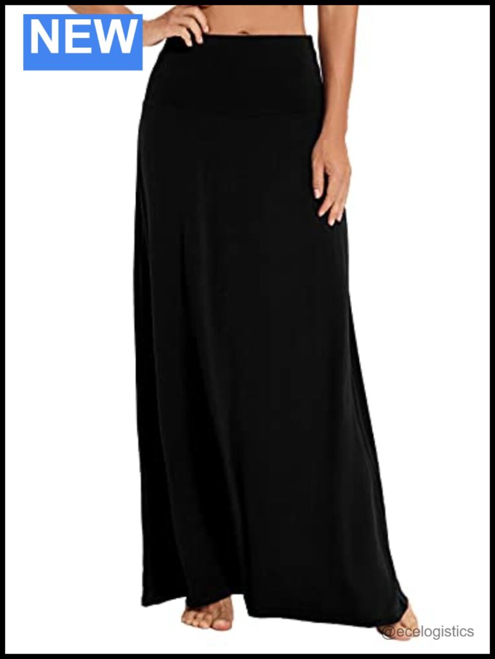 Boho Floral Long Maxi Skirt High Waisted Stretchy Women's Casual